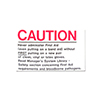 DECAL- FIRST AID CAUTION